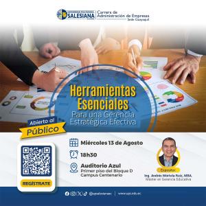 Afiche de las Herramientas Esenciales para una Gerencia Estratégica Efectiva